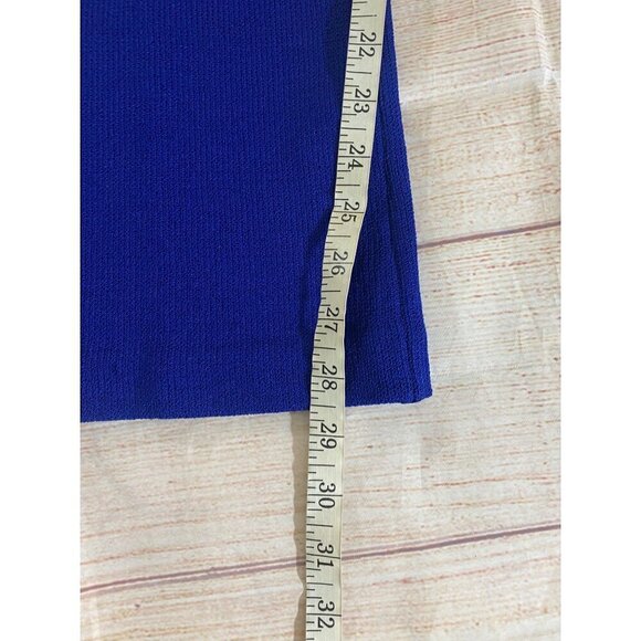 Vintage St John Evening By Marie Grey Women's Blue Thick Pull On Pants - 12 - Picture 5 of 12